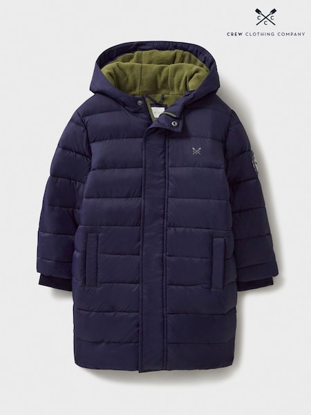 Crew Clothing Midweight Longline Puffer Coat (AA0436) | ‏231‏₪ - ‏272‏ ₪