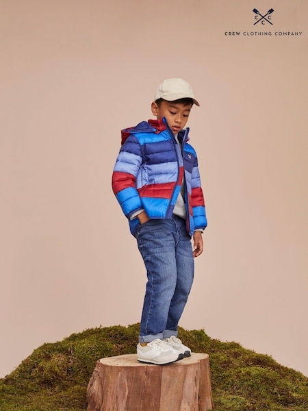 Crew Clothing Company Red Lightweight Stripe Lowther Jacket (AA0442) | €24 - €27