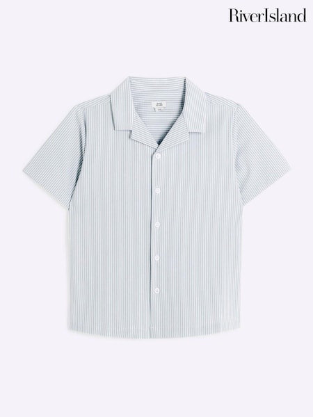 River Island Green Boys Seersucker Shirt (AA0453) | €8