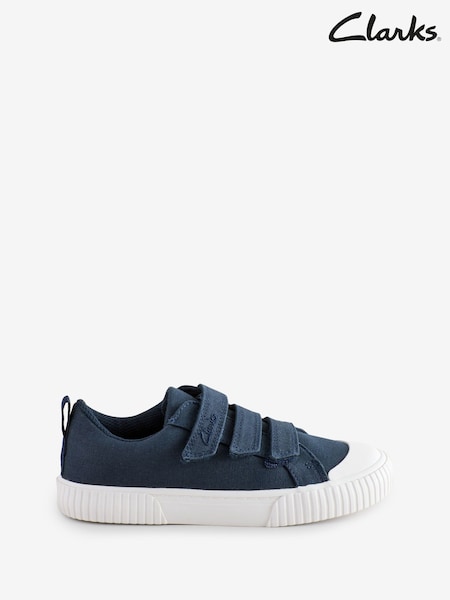 Clarks Canvas Foxing Vibe K Canvas Shoes (AA0486) | €44 - €47