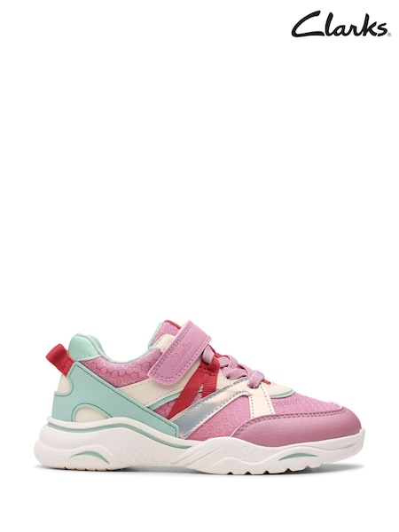 Clarks Multi FeatherPace Kid Trainers (AA0494) | kr485 - kr514