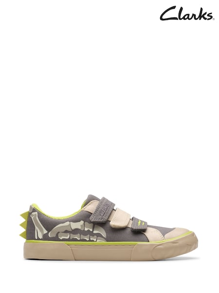 Clarks Kids Foxing Stomp Canvas Trainers (AA0527) | € 39 - € 45
