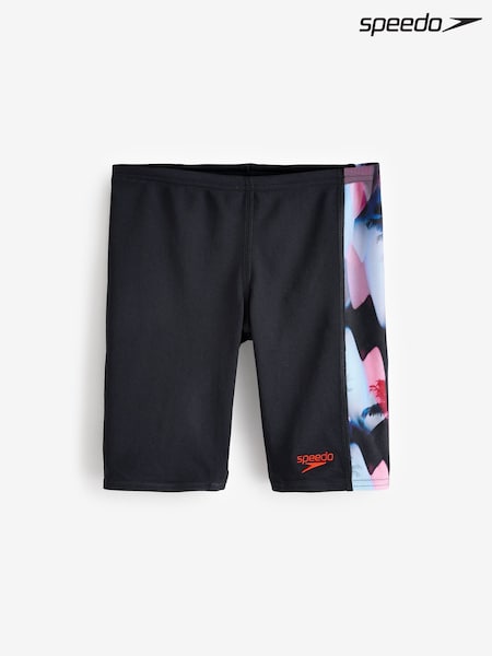 Speedo Black Digital Panel Jammer Swim Shorts (AA0693) | €30