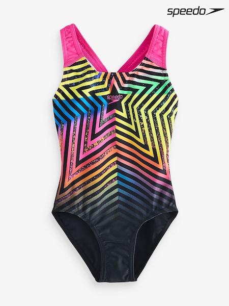 Speedo Black Digital Placement Splashback Swimsuit (AA0702) | €38