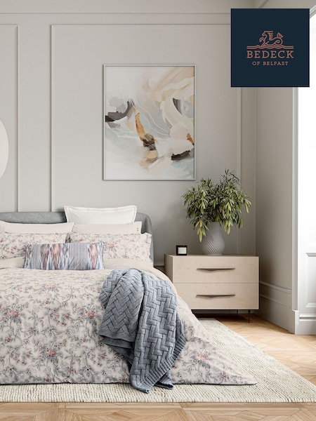 Bedeck of Belfast Chambray Pink Estelle Throw (AA0710) | €151
