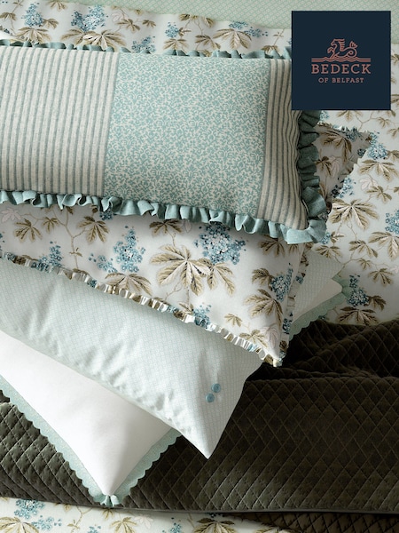 Bedeck of Belfast Celadon 100% Cotton Clarence Standard Pillowcase Pair (AA0780) | €36