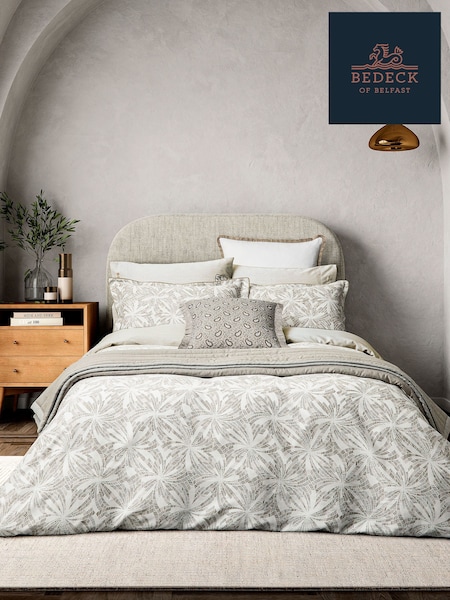 Bedeck of Belfast Linen and Grey 100% Cotton Cora Duvet Cover and Pillowcase Set (AA0795) | €113 - €186