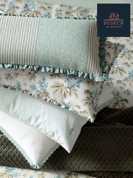 Bedeck of Belfast Celadon Clarence Square 100% Cotton Pillowcase (AA0813) | €66