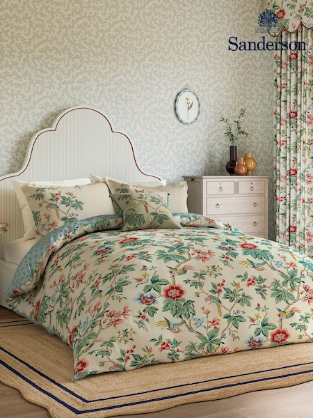 Sanderson Chintz 100% Cotton Lophura Duvet Cover and Pillowcase Set (AA0815) | AED379 - AED641