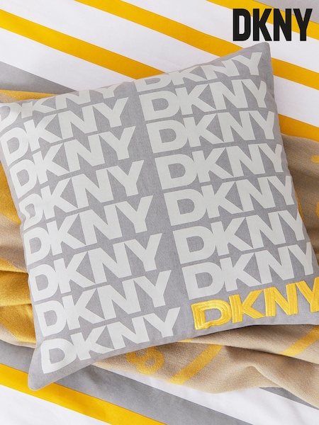 DKNY Grey Logo Cushion (AA0827) | €61