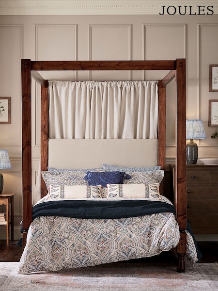 Joules Blue 100% Cotton Paisley Duvet Cover and Pillowcase Set (AA0844) | 322 QAR - 520 QAR
