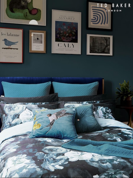Ted Baker Blue Semi Plain Cushion (AA0848) | AED299