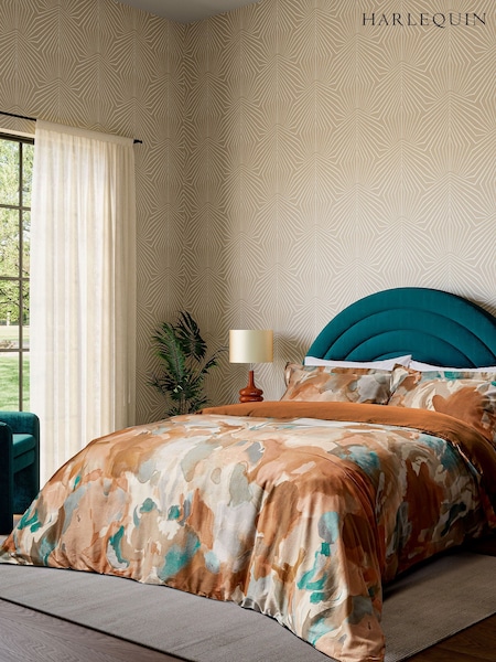 Harlequin Terracotta Foresta Duvet 100% Cotton Cover and Pillowcase Set (AA0856) | €156 - €201