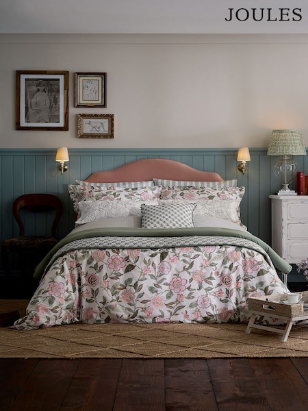 Joules Khaki 100% Cotton Juliette Duvet Cover and Pillowcase Set (AA0861) | 322 QAR - 520 QAR