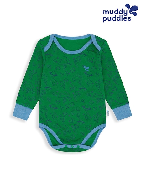 Muddy Puddles Green Sky Muddy Puddles Thermal Baselayer Babygrow (AA0913) | €17