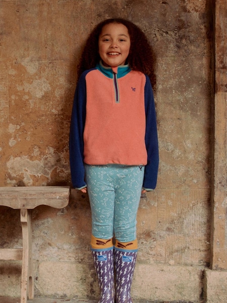 Roz - Muddy Puddles Polar Fleece cu jumătate de fermoar (AA0923) | 107 LEI