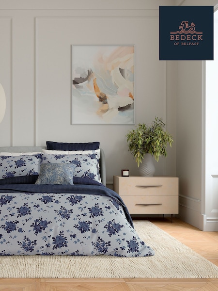 Bedeck of Belfast Midnight Blue Freya Duvet Cover and Pillowcase Set (AA0988) | €113 - €185
