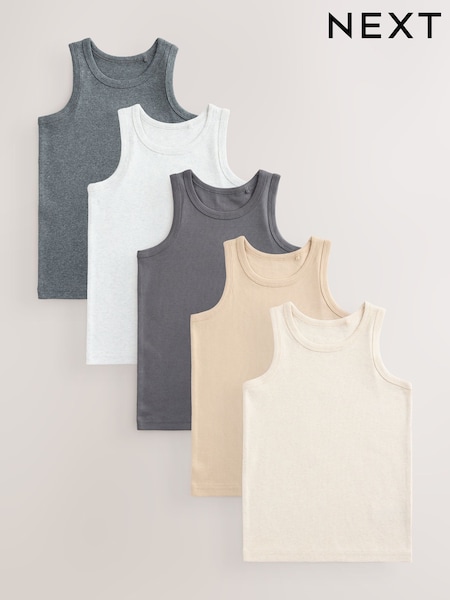Neutral Vests 5 Pack (1.5-16yrs) (AA1103) | €14.50 - €20