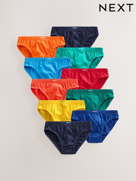 Bright 100% Cotton Briefs 10 Pack (1.5-16yrs) (AA1127) | ₪59 - ₪80
