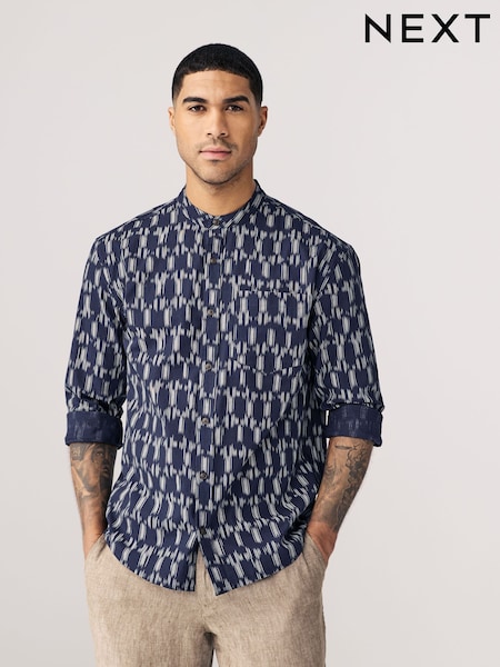 Blue Long Sleeve Printed Shirt (AA1195) | €11.50