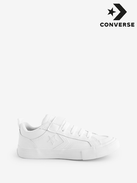 Converse White Junior Pro Blaze Strap Trainers (AA1207) | €63