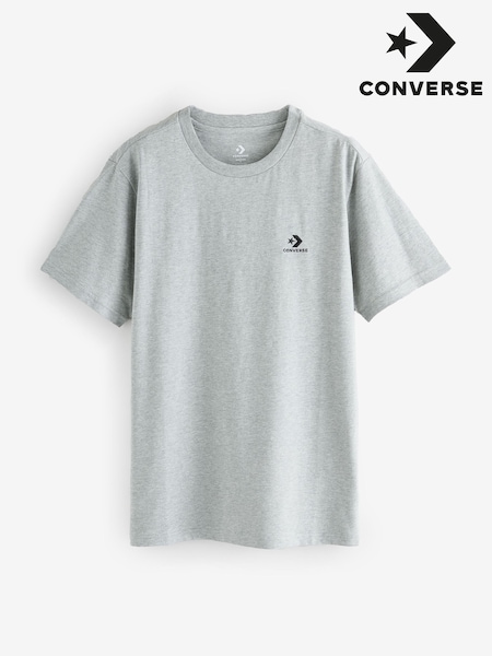 Converse Grey Star Chevron 100% Cotton T-Shirt (AA1337) | €33