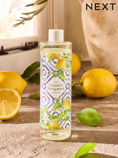 Lemon and Bergamot 200ml Fragranced Reed Refill Diffuser (AA1397) | €15.50