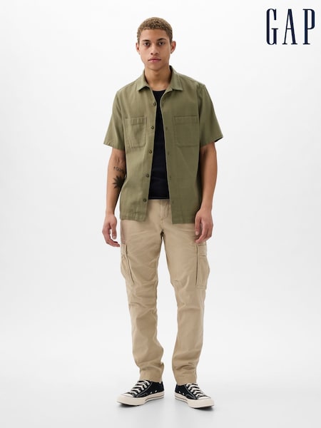 Gap Beige Slim Fit Cargo Trousers (AA1422) | €25