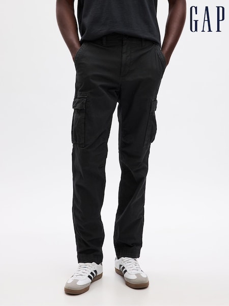 Gap Black Slim Fit Cargo Trousers (AA1425) | €36