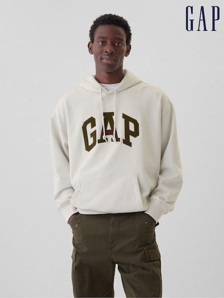 Wit - Gap - Heavyweight Heritage Logo Hoodie (AA1435) | € 92