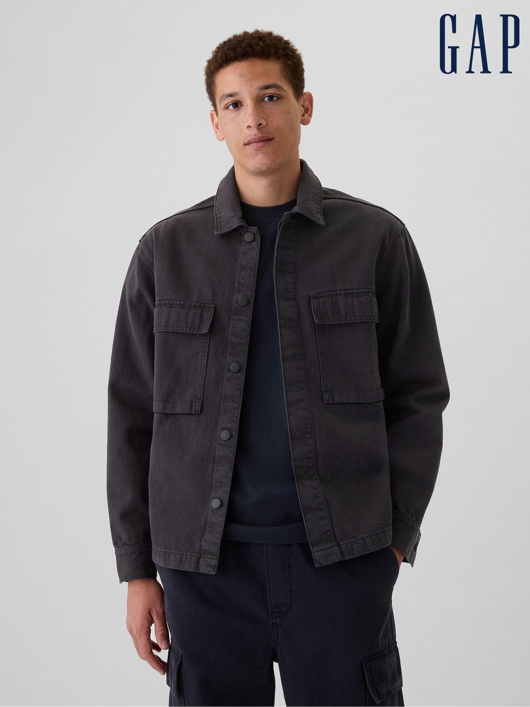 Jackets GAP Black Denim Casual Autumnessentials Next Luxembourg