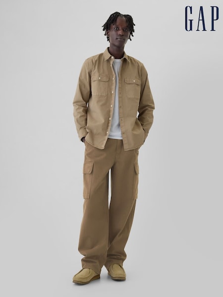Gap Beige Baggy Cargo Jeans (AA1484) | €29