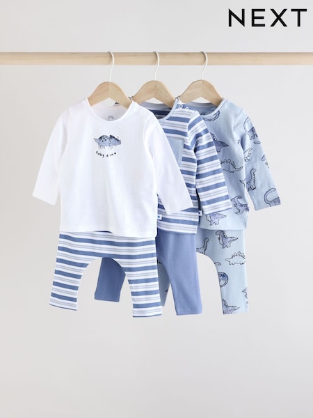Blue Dino Baby Tops and Leggings 6 Piece Set (AA1501) | €45 - €48