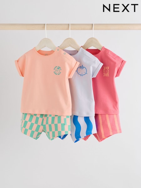 Leuchtende Farben/Obstmotiv - Baby Tops and Shorts Set 6 Piece (AA1502) | 40 € - 43 €