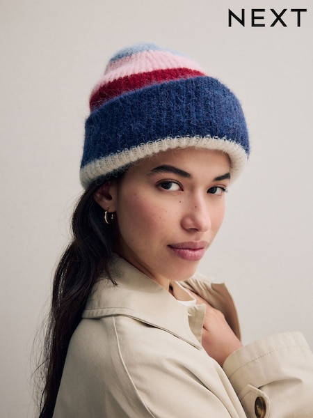 Multi Alpaca Blend Knitted Beanie (AA1523) | $45