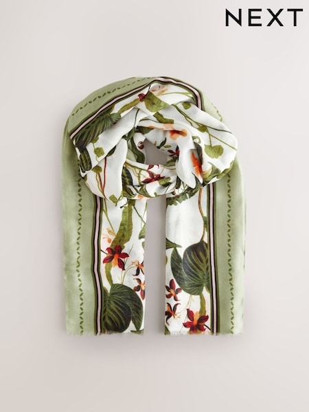 Botanische Blumen - Lightweight Scarf (AA1540) | 14 €