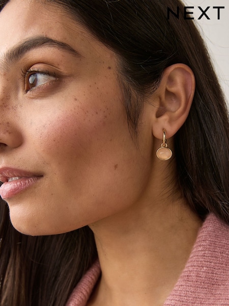 Gold Plated/ Silver Plated Semi Precious Stone Earrings (AA1598) | €22