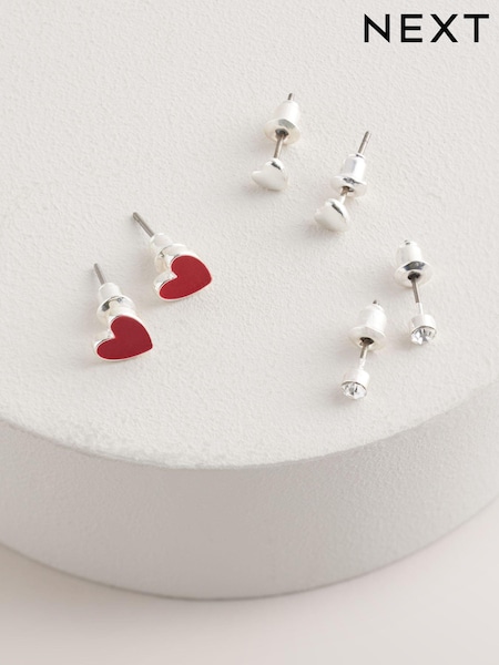 Red Heart Stud Earrings (AA1610) | €9