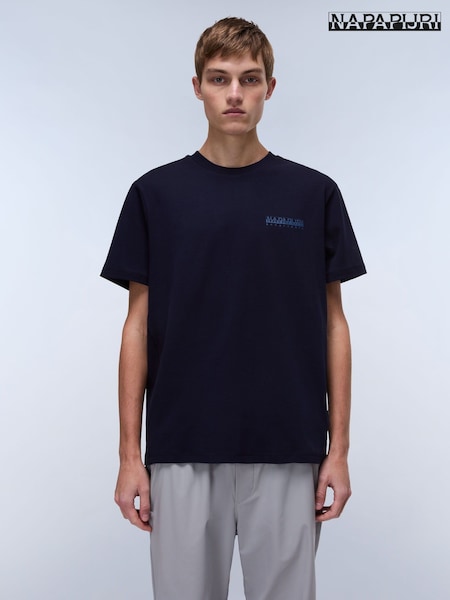 Napapijri Blue Vanni Short Sleeves 100% Cotton T-Shirt (AA1757) | 2 403 грн
