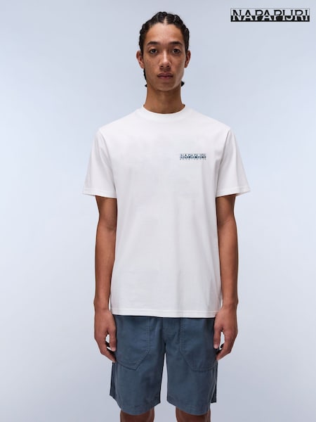 Napapijri Dati Short Sleeve 100% Cotton White T-Shirt (AA1761) | 42 €