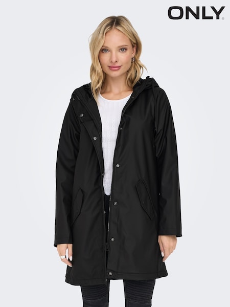 ONLY Drawstring Hood Lined Raincoat (AA1829) | 2 300 Kč