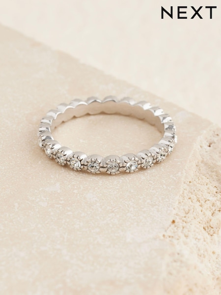 Sterling Silver Sparkle Band Ring (AA2015) | €24