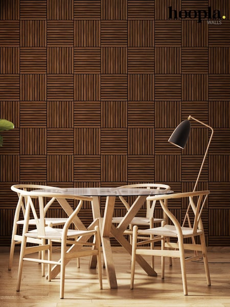 Hoopla Walls Square Slat Wallpaper