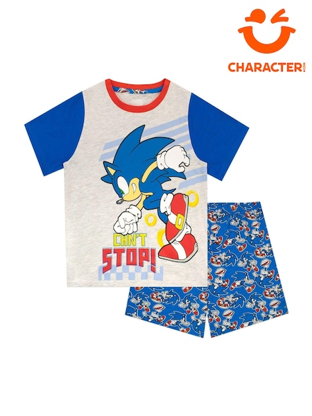 Character Blue Sonic The Hedgehog 100% Cotton Short Pyjamas (AA2066) | €21