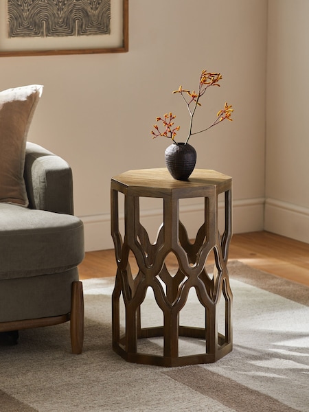 Natural Inder Solid Mango Wood Side Table (AA2104) | €215