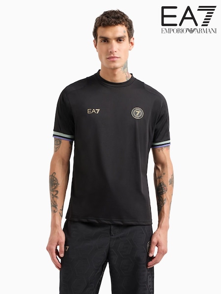 Emporio Armani EA7 Football Inspired Black T-Shirt (AA2163) | €49