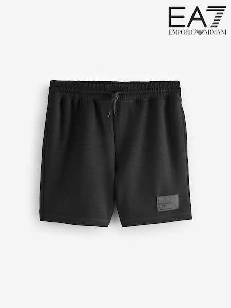 Emporio Armani EA7 Logo Label Drawstring Black Shorts (AA2165) | 5 017 грн