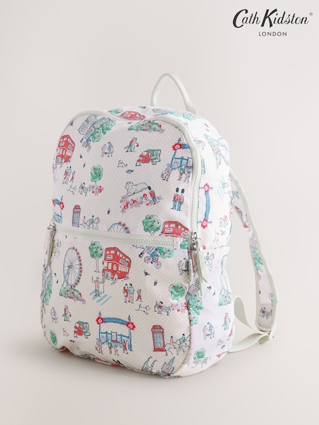Cath Kidston Ecru London Foldaway Backpack (AA2188) | €61.50