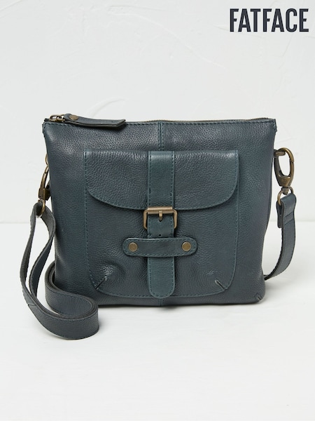 FatFace Libby Teal Blue Buckle Crossbody Bag (AA2195) | $112