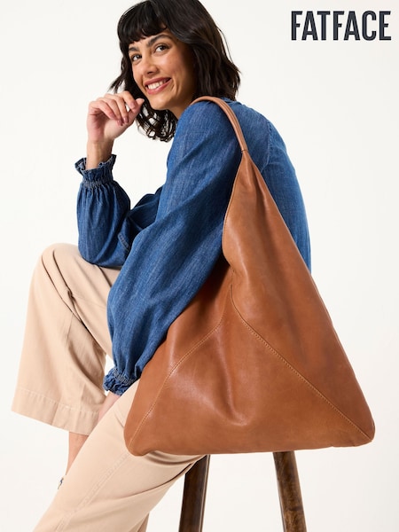 FatFace Tan Brown Shoulder Tote Bag (AA2300) | €118